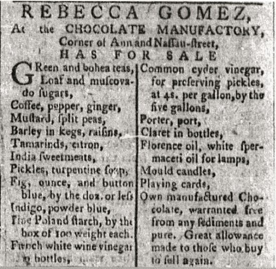 Late-18th-Century-Advertisement-For-Rebecca-Gomez-Chocolate-Manufactory-on-Nassau-Street-550x536.jpg