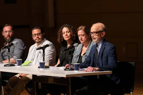 Speakers during a food waste panel.