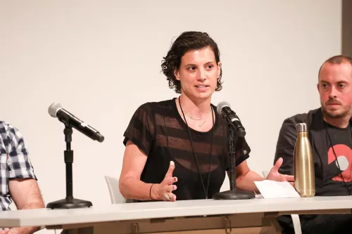 A zero waste panelist speaks.