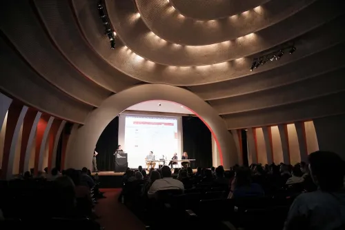 An auditorium for the zero food waste event.