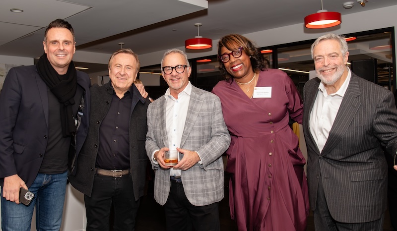 Group photo: Markus Glocker, Daniel Boulud, Rick Smilow, Mashama Bailey, Drew Nieporent