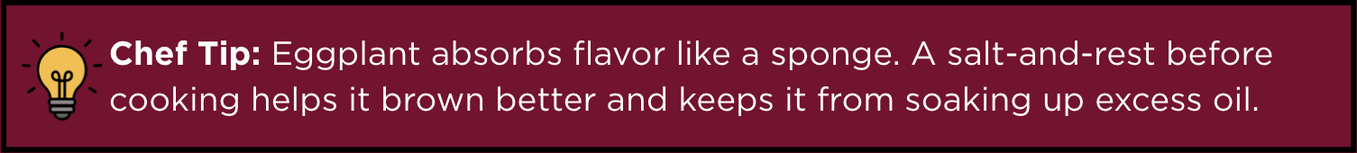 Eggplant Chef Tip