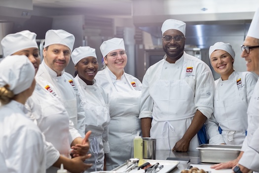 ICE students in the kitchen.