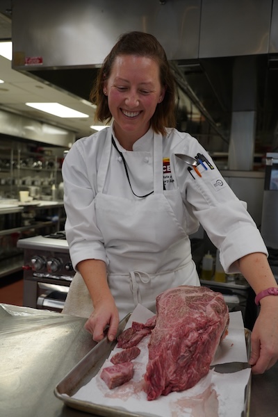 ICE alum Michelle Goodman at the Waygu Sommelier Certification Program
