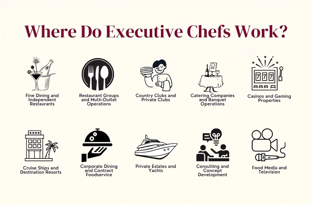 Infographic: where do executive chefs work?