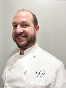 ICE alum Russell Hirsch in chef whites.