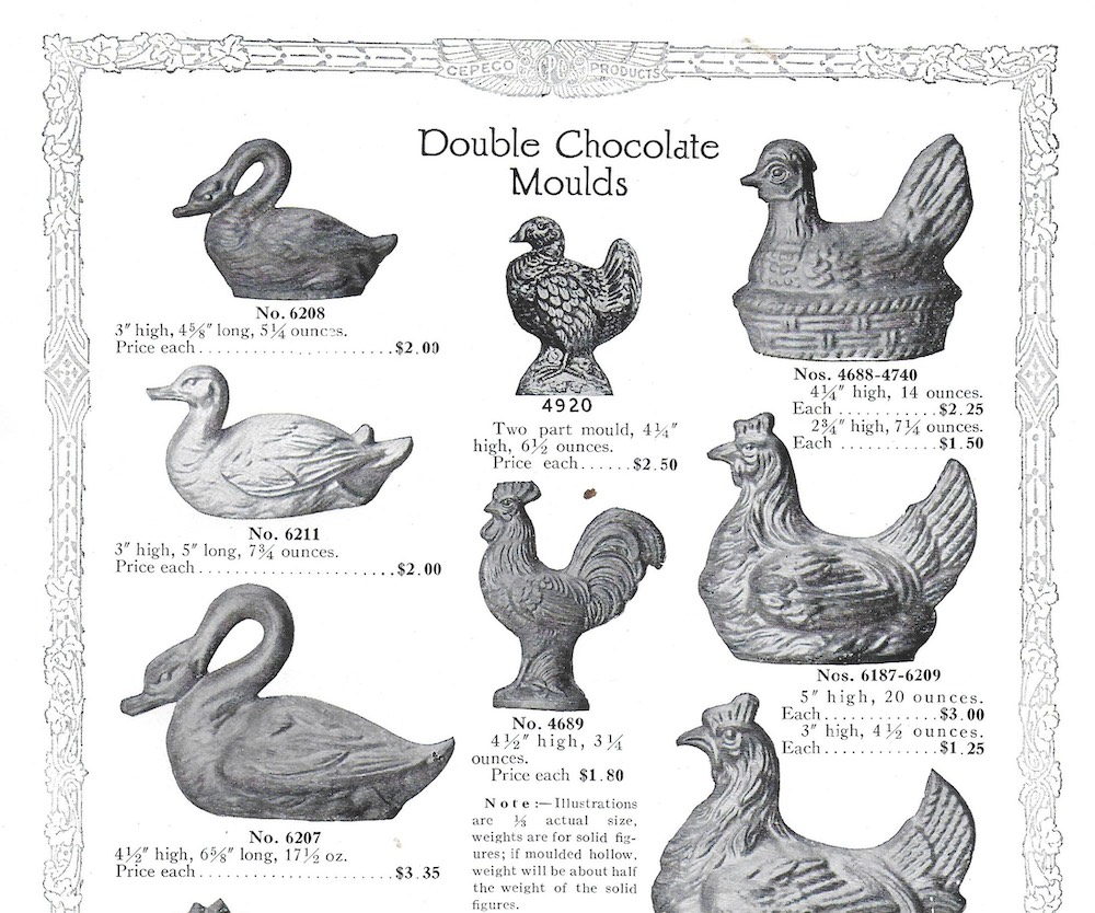 A Few of the Hundreds of Molds Sold by Crandall-Pettee in NYC circa 1915 