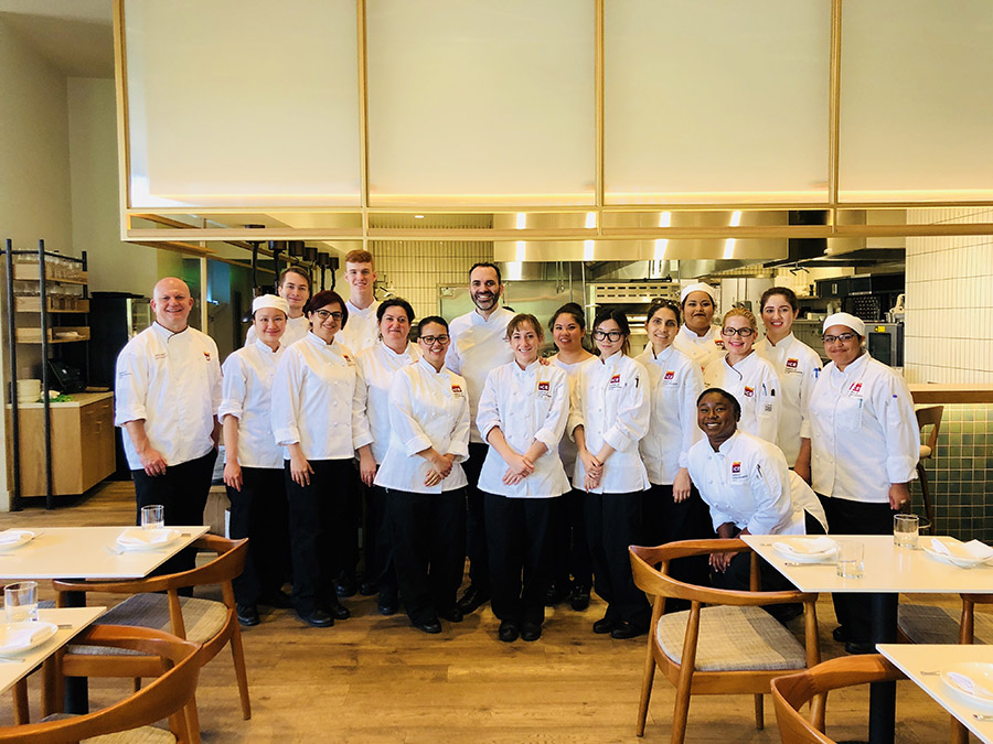 Students from ICE's Los Angeles campus visited Dominique Ansel Restaurant and Bakery on a field trip.