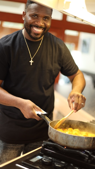 Everton Tulloch cooking today