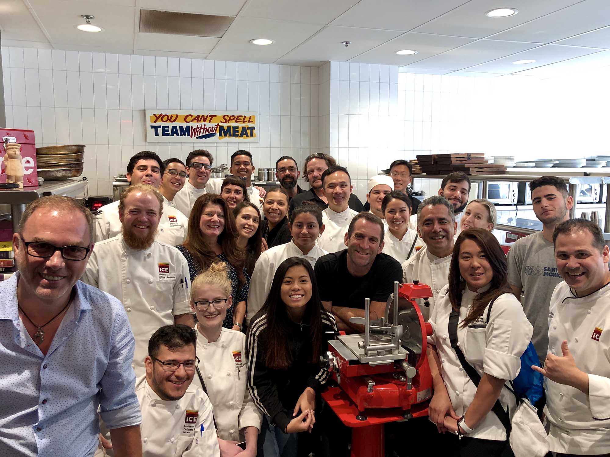 Culinary Arts students from ICE's Los Angeles campus visit Chef Adam Perry Lang at APL Restaurant.