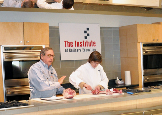John and Sukey hosted a lamb butchering demo at ICE's former location in 2011.