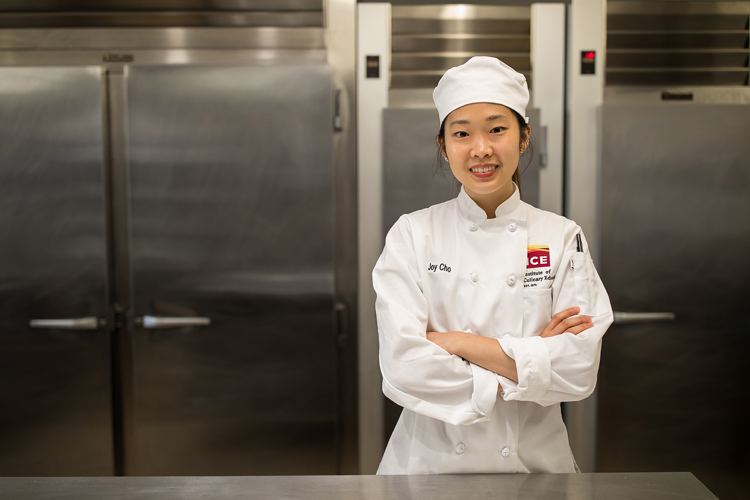 Pastry & Baking Arts student Joy Cho is testing herself for a potential career change.