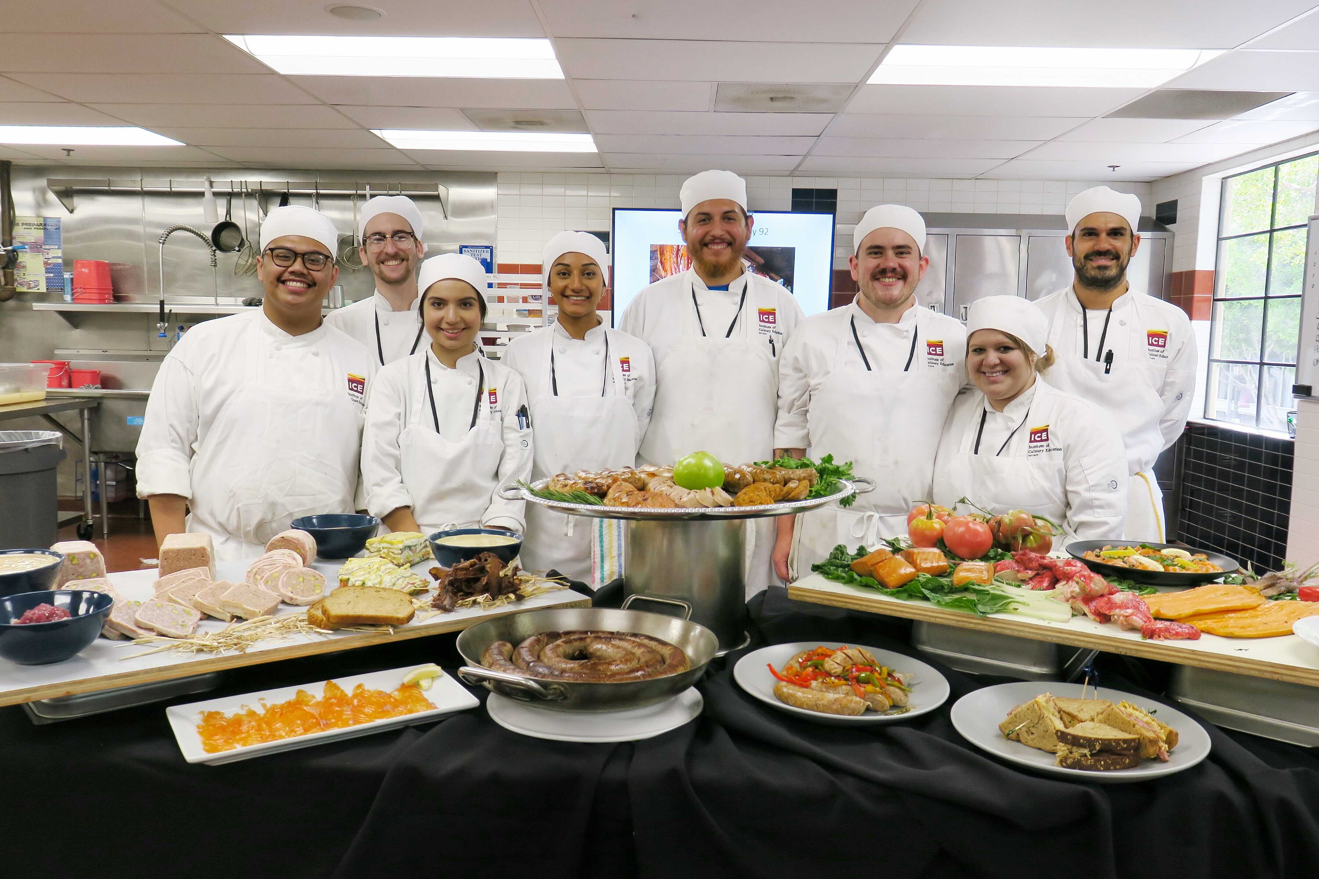 LA students present charcuterie in a Culinary Arts class