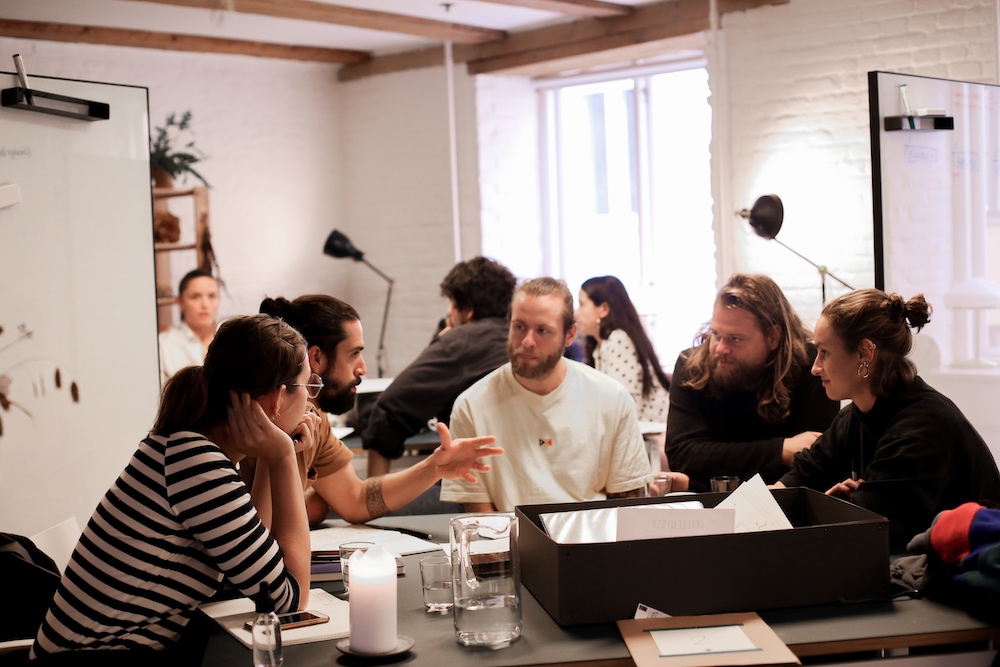 Chef Magnus with fellows at the MAD Academy. Photo by Nana Hagel.