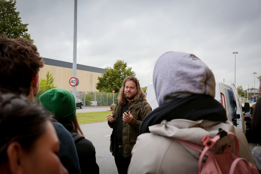 Chef Magnus leading a group at the MAD Academy. Photo by Nana Hagel.