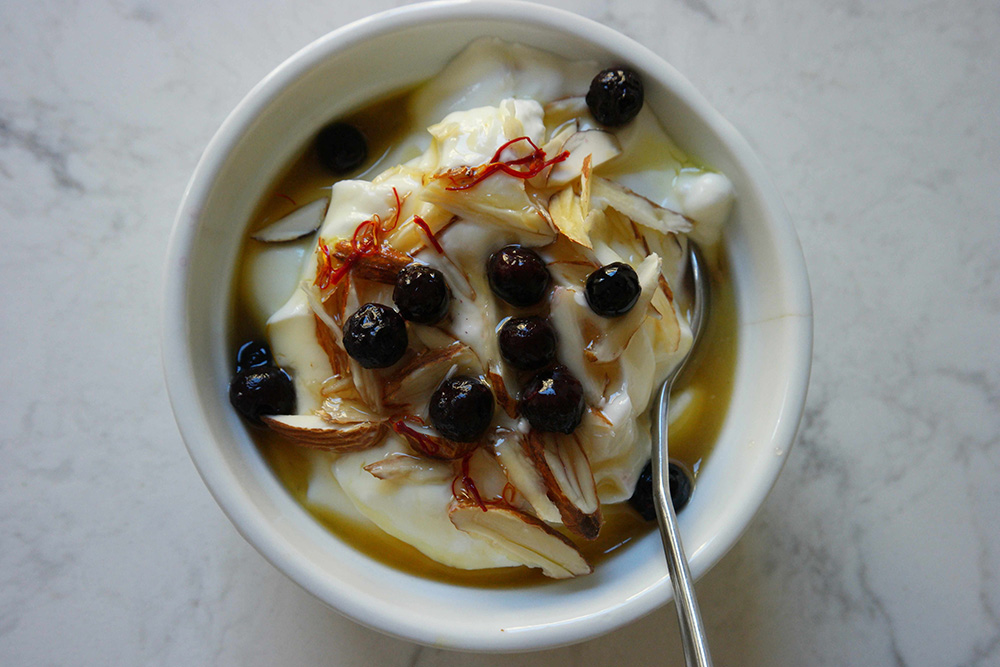 Chef Palak's saffron yogurt