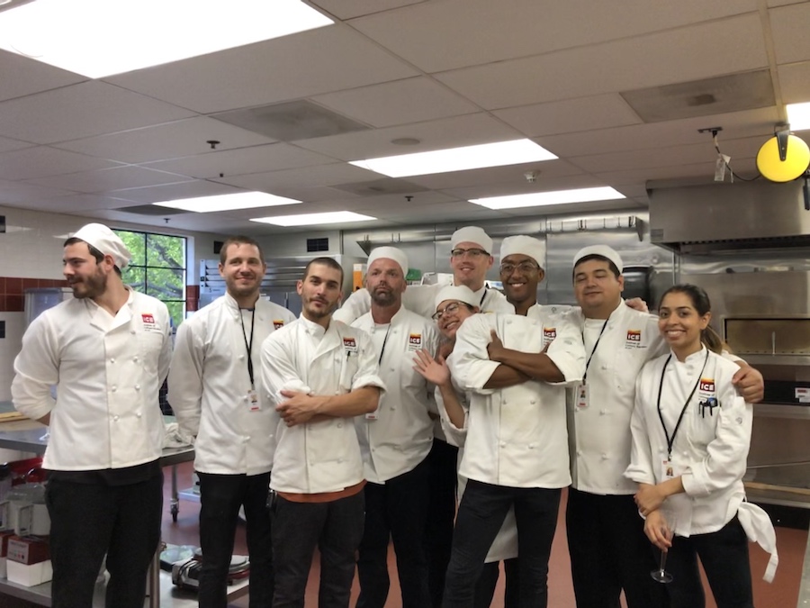 Susete's Culinary Arts class at ICE's Los Angeles campus