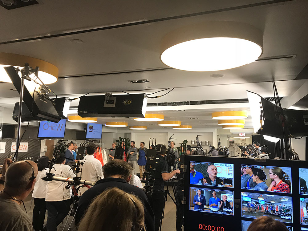 ABC's "The Chew" filmed episodes on our campus in 2018.