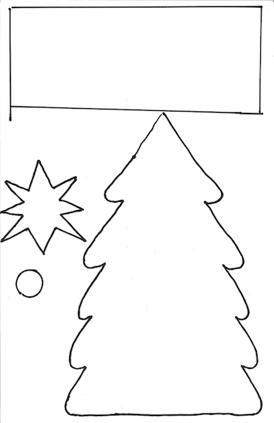 Tree shape template