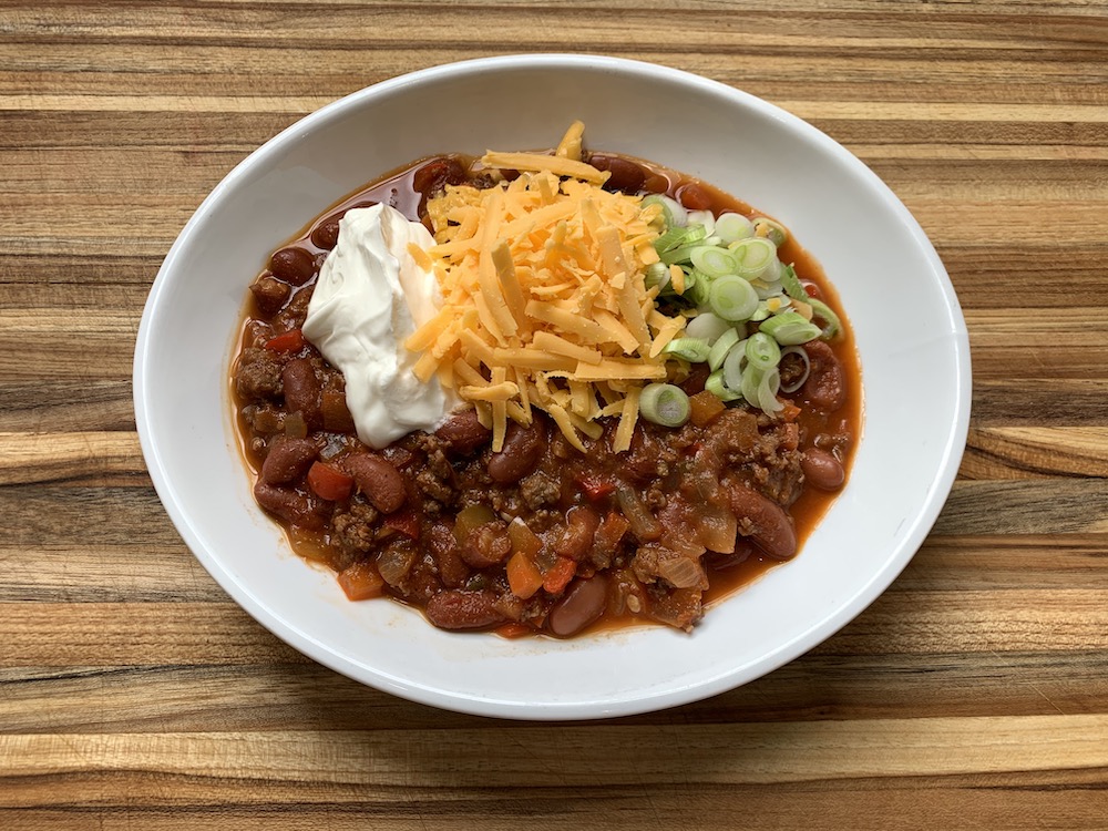 Chef Barry's bison chili