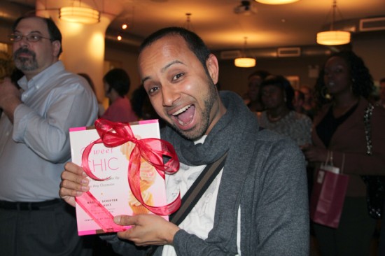 One of the many prizes was a copy of "Sweet Chic", by alum Rachel Thebault of Tribeca Treats