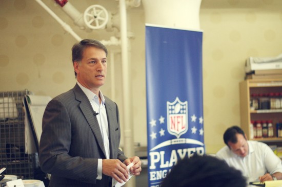 Howard Greenstone shared his industry expertise with the NFL players in attendance.