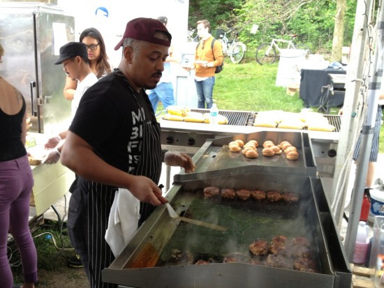 Alum Miguel Trinidad, Chef/Owner of Jeepney, was among the hard working vendors who contributed to the festival's success on Friday and Saturday.