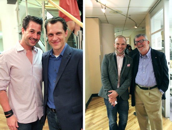 Creative Director Michael Laiskonis catches up with Chef Johnny Iuzzini. Alum Zac Young poses with founder of the ICE baking program, Nick Malgieri.