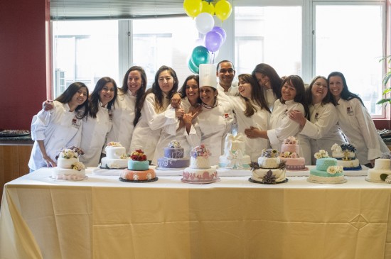 A Pastry & Baking Arts senior reception with Chef-Instructor Victoria Burghi
