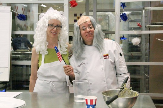 Chef Cathy Kaufman with Dean of Students, Andy Gold