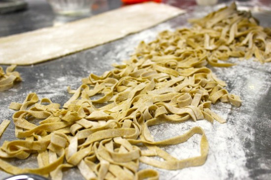 Fresh pasta made with caraway seeds and served on house made pastrami to emulate the flavors of a classic deli sandwich.