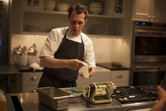 Preparing Apple Confit