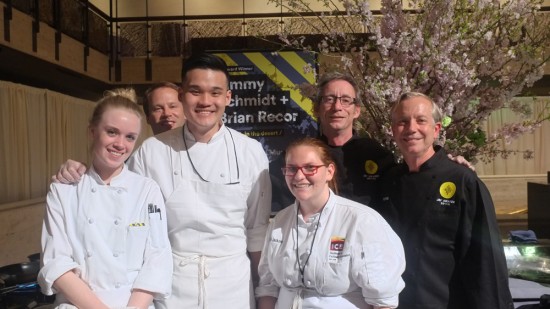 ICE students support alumnus Brian Recor, Chef de Cuisine at Morgan's in the Desert.