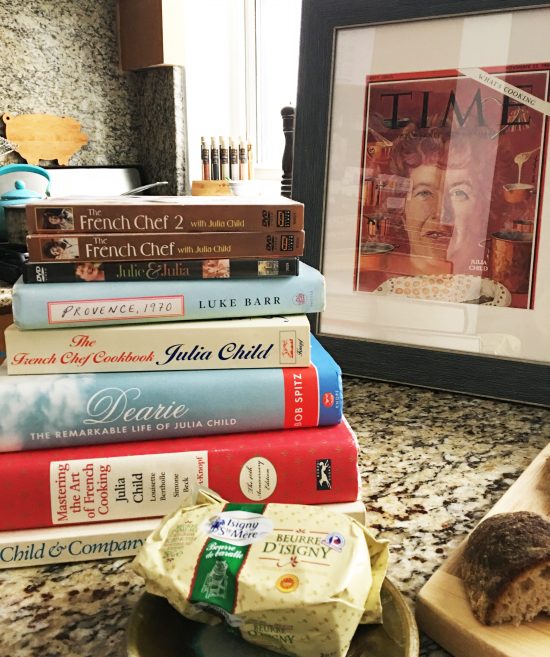 Inside Kelly's kitchen is her Julia Child collection