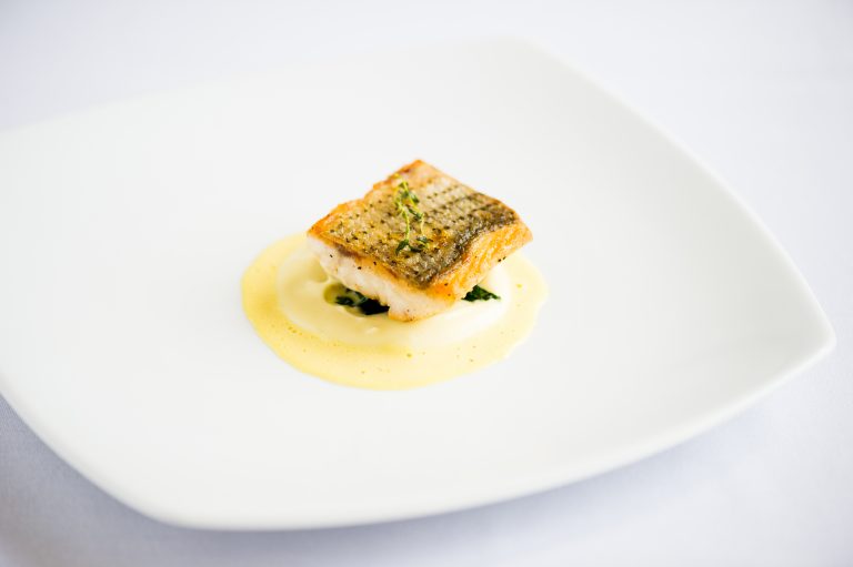 ICE plated dish - sea bass