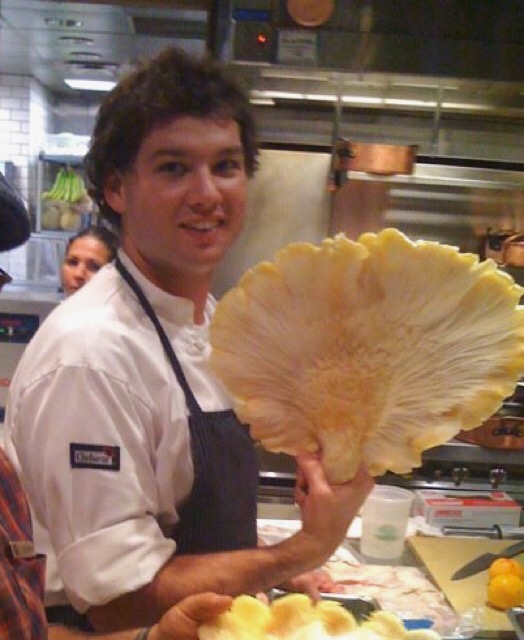  Young Chef Robert Ramsey discovering his career path and a very large oyster mushroom