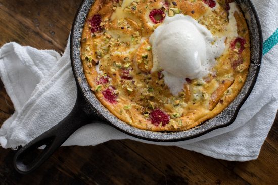 summer fruit clafoutis