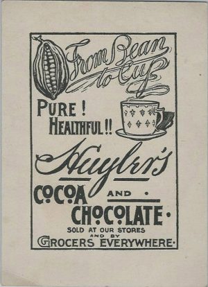 Huylers Bean-to-Cup Chocolate Trade Card