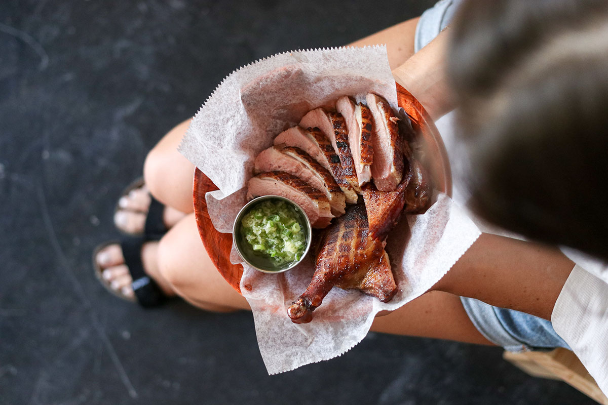 Smoked five-spice duck at Randall's Barbecue