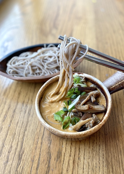 Tsukemen and soba noodles