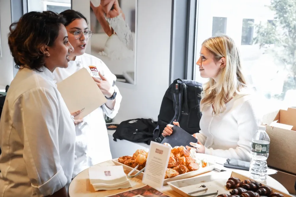 ICE students at a career fair.