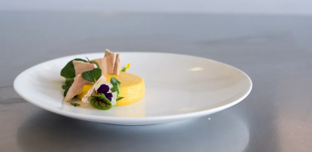 composted fine dining dish