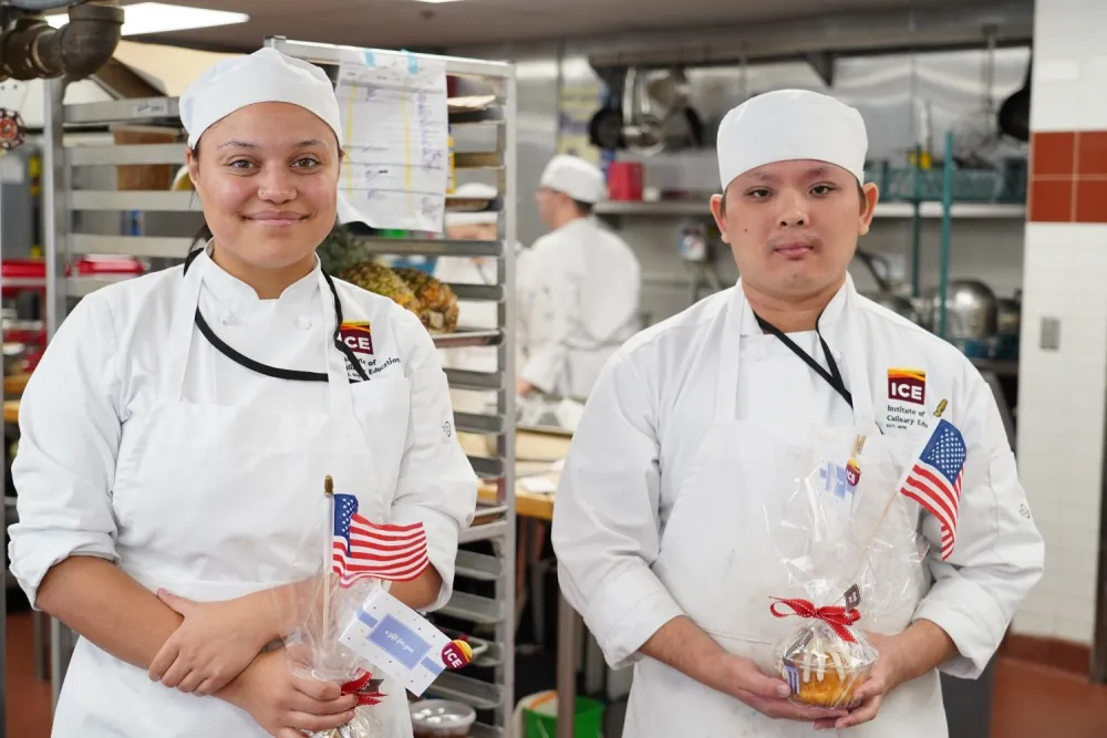 Two ICE students who are veterans