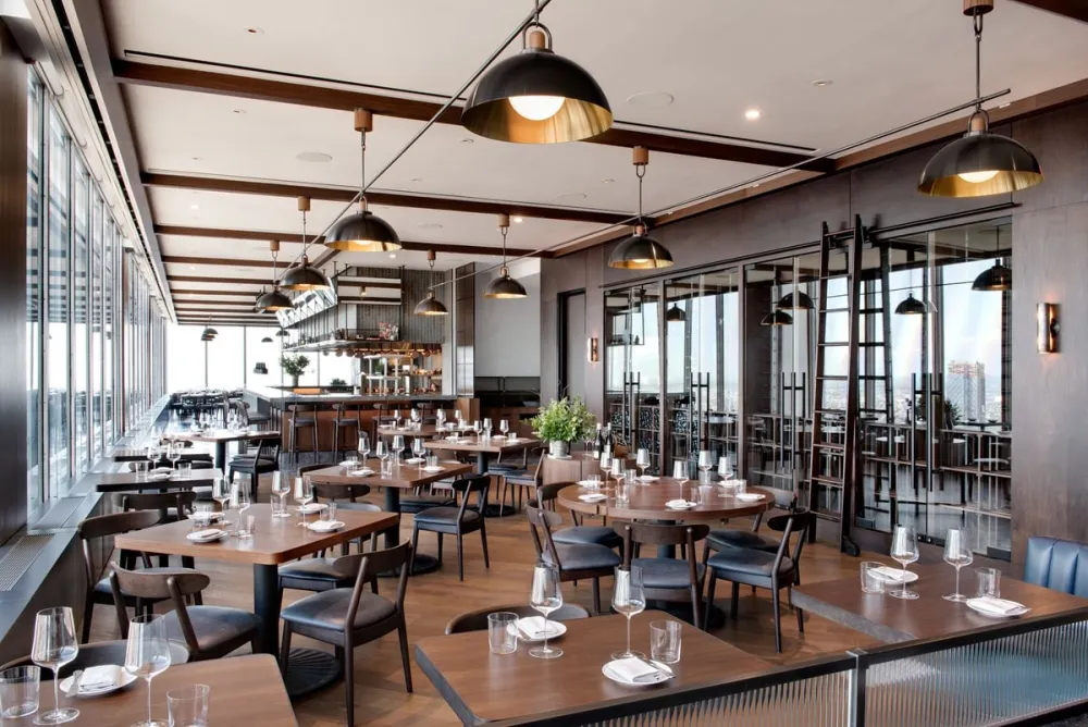 Manhattan Dining Room Scene. 