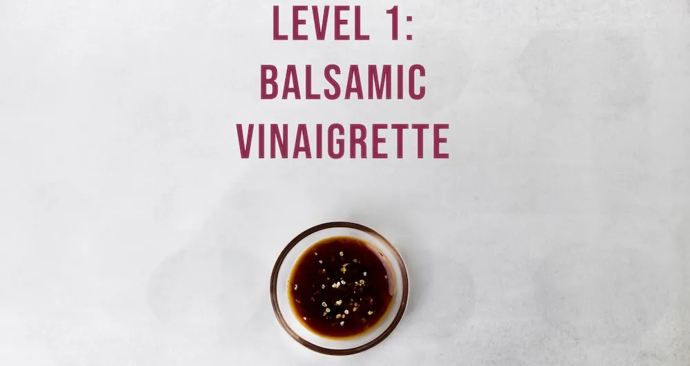 Small bowl of balsamic vinaigrette