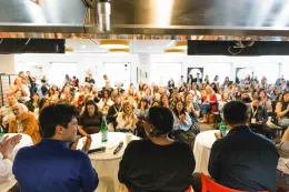 Scenes from a session at the 2026 Chefs Assembly at ICE in NYC. Photo credit: @nealsantos