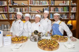 ICE culinary students and ICE Director of Culinary Affairs Hervé Malivert volunteer at the 2026 Autism Speaks charity event in NYC.
