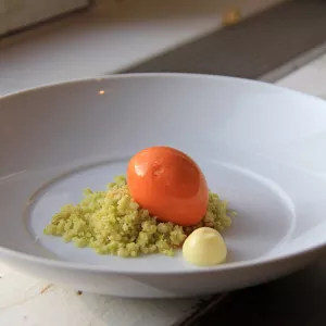 Peas and Carrots dessert by pastry chef Michael Laiskonis