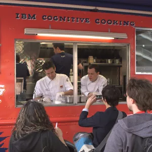 ICE and IBM food truck introducing computerized cooking