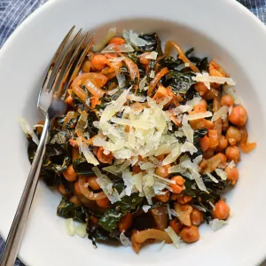 Chickpea and kale recipe